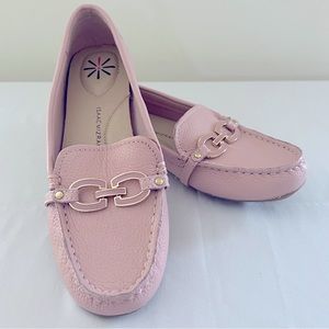 Isaac Mizrahi Driving Loafers—Blush Pink